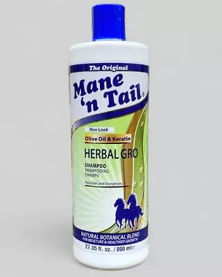 Mane 'n Tail Olive Oil & Keratin Herbal Gro Shampoo | Conditioner 800ml • £14.95