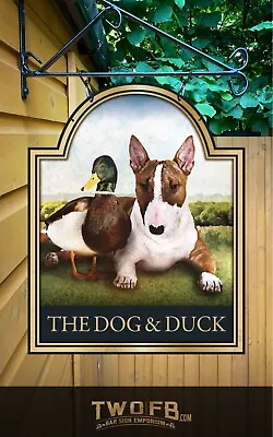 £106 • Buy Dog & Duck Personalised Pub Sign For Home Bars, Pubs, And Man Caves