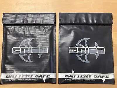 Two Team Orion Battery Safe Bags For Radio Control Batteries • $20