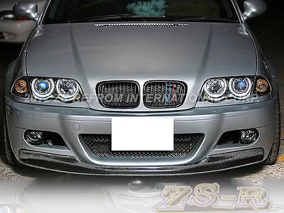 CSL Type Carbon Fiber Front Bumper Lip For BMW 01-06 E46 M3 Coupe Convertible • $359.95