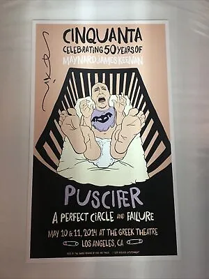 Cinquanta Maynard James Keenan Puscifer A Perfect Circle Tool Signed Poster 🔥 • $189.99