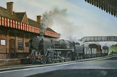 David Shepherds Black Prince Wrenford Thatcher 12 X10  Print Train Railway Steam • £19.50