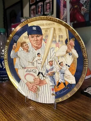 Vintage 1995 The Hamilton Collection Babe Ruth Limited Edition 23K Gold Plate • $12.50