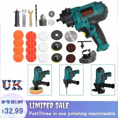 £31.99 • Buy Car Polishing Machine, Angle Grinder, Electric Drilling Three In One Polisher