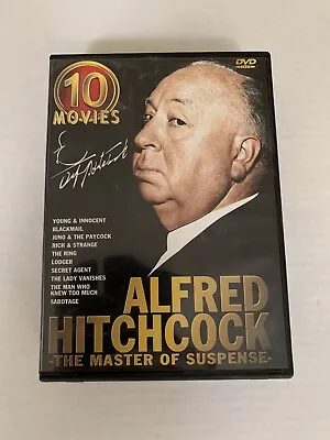 Alfred Hitchcock The Master Of Suspense 10 Movies DVD’s • $7.99