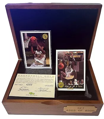 1992 Shaquille O'Neal Auto RC Classic Games Draft Picks Basketball Gold Set • $198.95