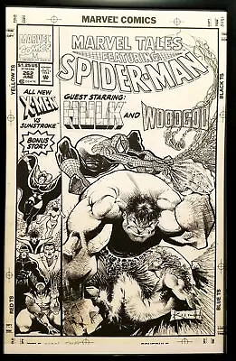 Marvel Tales Spider-Man & Hulk #262 Sam Kieth 11x17 FRAMED Original Art Poster M • $49.95