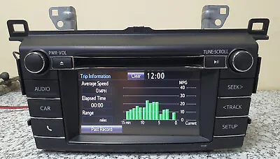 $220 • Buy Toyota Rav4 13-18 CD Player Radio Navigation Screen 86140-0R170 Oem ID 100581