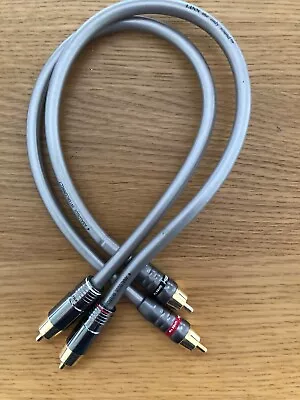 £60 • Buy Linn Silver Interconnect Pair 35cm, Slotted RCA Connectors