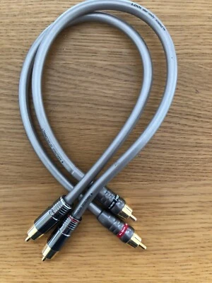 £60 • Buy Linn Silver Interconnect Pair 35cm, Slotted RCA Connectors