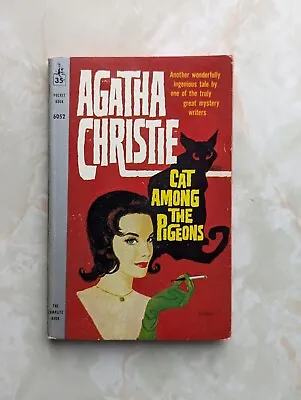 CAT AMONG THE PIGEONS Agatha Christie (1961) Pocket Books Vintage Paperback 6052 • $14.95