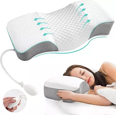 Neck Pillow Memory Foam Contour Soft Cervical Support Pain Sleep Orthopedic • $51.98