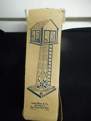 Vintage Marx #413-a Illuminated Rail Road Signal Tower--boxed Very Nice • $27.50