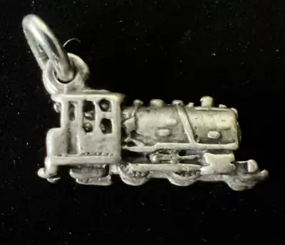 Vintage 925 Sterling Silver Locomotive Train 3D Dimensional Charm • $14.99