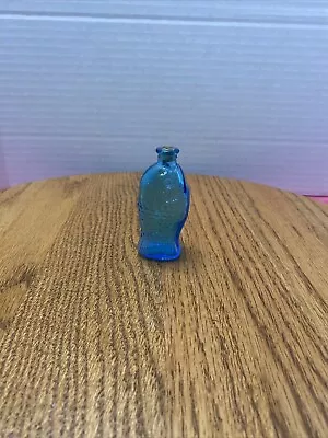 Wheaton Glass Aqua Blue Fisch's Bitters Mini Figural Medicine Bottle 3  Fish • $7.99