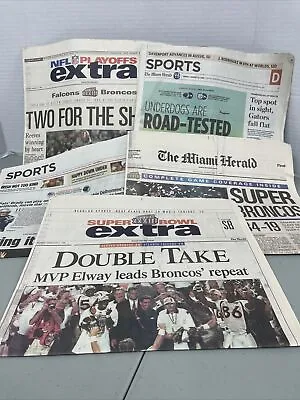 Lot Of 5 Miami Herald Sports Football Newspapers Super Bowl  NFL 1999-2006 • $49.99