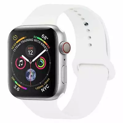 $6.95 • Buy For Apple Watch Silicone Replacement Strap IWatch Series 65432 Band 38 40 42 44m