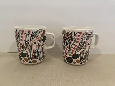 Marimekko OIVA  LETTO  Coffee Cup Mug Set Of 2 • $160