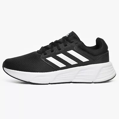 Adidas Galaxy 6 Mens Running Shoes Fitness Sports Gym Workout Trainers Black • £32.29