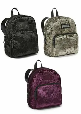 NEW Victoria’s Secret PINK Luxe Velvet MINI Backpack School Travel Bag RARE Gift • $39.99