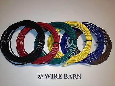 16 Awg Machine Tool Wire - Mtw - Six (6) Colors - 25' Each Color - Made Usa • $32.99