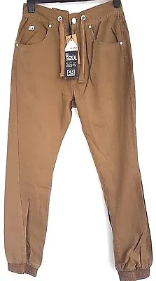 £20 • Buy Men's 55 Soul Chinos Trousers Cuff Bottom Tan Size Medium WAS £30 NOW £20