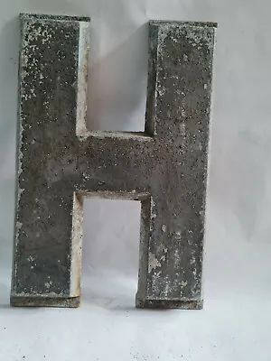 Vintage DRIVE-IN Movie Theatre MARQUEE LETTER - H - Black Metal 22cm Cinema Sign • $10.41