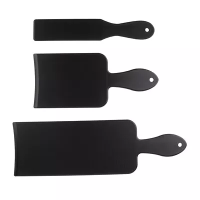 3Pcs Reusable Barber Hair Dye Balayage Tinting Board Spatula Plate Black • £9.97