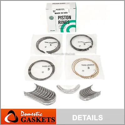 Piston Rings Main Rod Bearings Fit 85-95 Toyota Celica Pickup 2.4 22R 22RE 22REC • $80.99