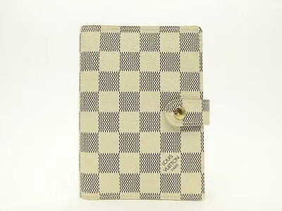 Louis Vuitton Authentic Damier AZUR Agenda Fonctionnel PM Diary Cover Auth LV • $197