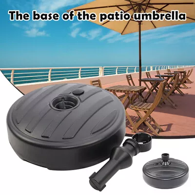 $36.99 • Buy 15'' Water Sand Filled Patio Umbrella Base Round Plastic Outdoor Market Umbrella