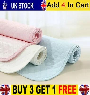 £11.59 • Buy Reusable Bed Pads Washable Absorbent Incontinence Sheet Mattress Protector Mats