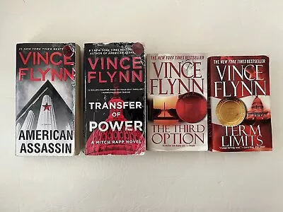 Lot Of 4 Vince Flynn Mitch Rapp Assassin Trans Power Third Option Term Limits PB • $12.99