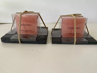 2 New Calvin Klein Votive Unscented Candlles • £19