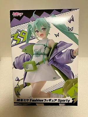 Hatsune Miku Fashion Figure Sporty Ver. Vocaloid TAITO Japan 2024 New • $29.99