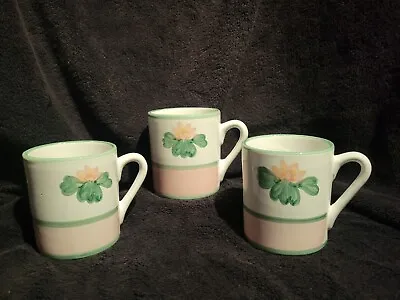 Painted Stoneware Mug From Museum Claude Monet Giverny France Set Of Three • $18