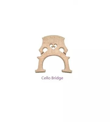 New Cello Bridge ~ 4/4 3/4 1/2 1/4 1/8 1/10 For Student Beginner Replacement • $9.95