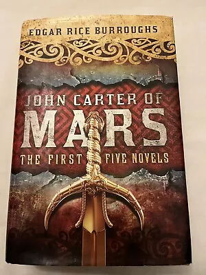 John Carter Of Mars By Edgar Rice Burroughs Hardcover First 5 Novels • $16.99