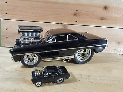 Muscle Machines 1967 CHEVY NOVA 2 DOOR Coupe 1:18 Scale BLACK With Free Mini Car • $44.99