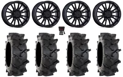 MSA ThunderLips 14  Wheels Black 28  MT410 Tires Textron Wildcat XX • $1135.60