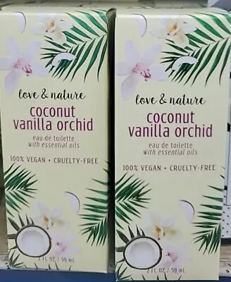 Love & Nature Coconut Vanilla  Perfume Orchid  Essential Oil 2oz 100% Vegan  • $24.95