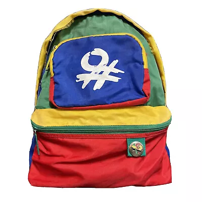 Vintage 80’s 90s Rare Retro United Colors Of Benetton Backpack Rucksack Bag • $39.02