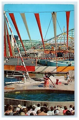 The Sea Circus Pacific Ocean Park Santa Monica California CA Unposted Postcard • $6.47