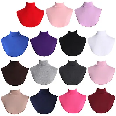 US Womens Fake Collar Warmer Accessories Fake Collar Dickey Turtleneck Fall Neck • $7.43