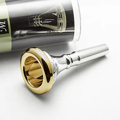 Marcinkiewicz 8H/6-1/2AL Small Shank 24K Gold Rim & Cup Trombone Mouthpiece NEW! • $176.02