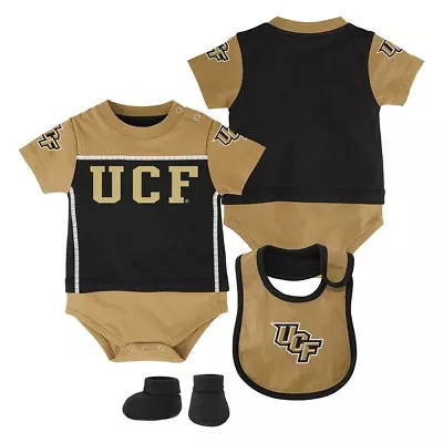 UCF Knights NCAA Infant Black  Lil Jersey  Creeper Bib & Bootie Set • $13.99