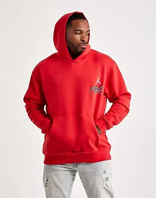Mens Jordan Essentials Gfx Pullover Hoodie - Red Large  • $27.99