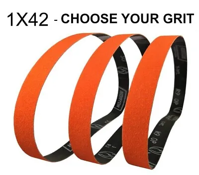 Norton Blaze 1x42 Premium Ceramic Grinding & Sanding Belts Choose Your Grit • $36.99