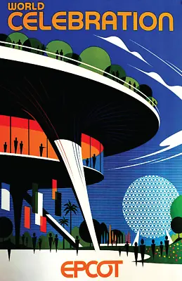 Epcot World Celebration Reimagining Attraction Poster Print 11x17 Disney • $17.99