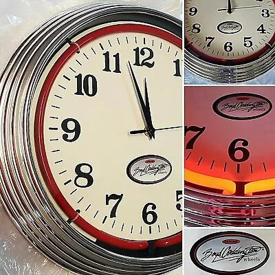 Boyd Coddington Red Neon Standard Wall Clock Original Boyd Sticker In Face  • $511.02